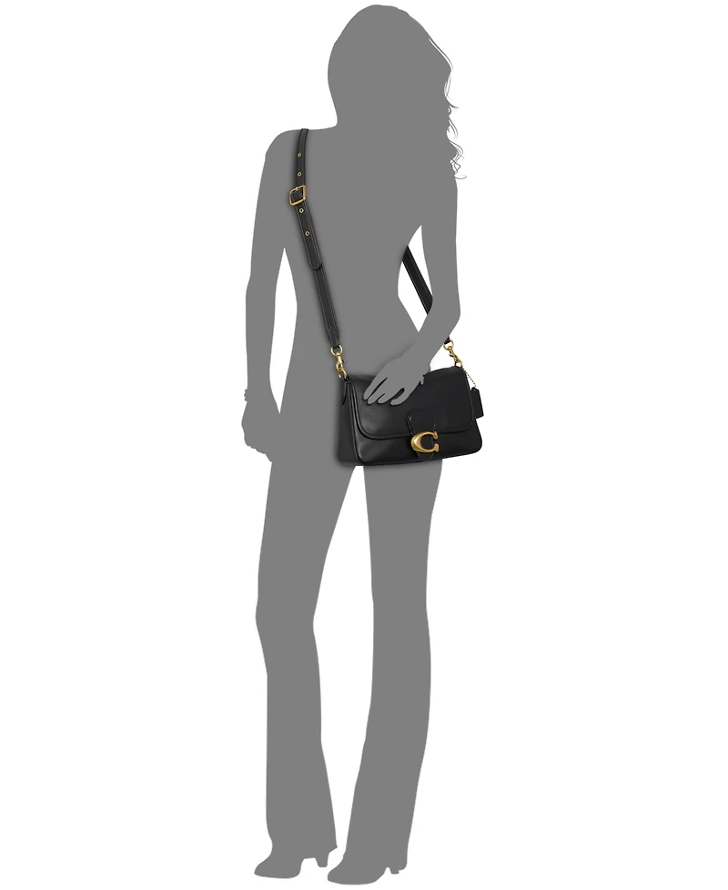 Coach Soft Tabby Leather Shoulder Bag with Removable Crossbody Strap