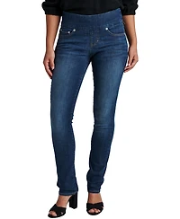 Jag Women's Peri Pull On Mid Rise High Stretch Straight Jeans