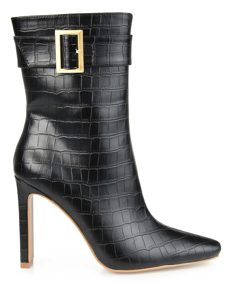 Journee Collection Women's Elanie Croc Booties