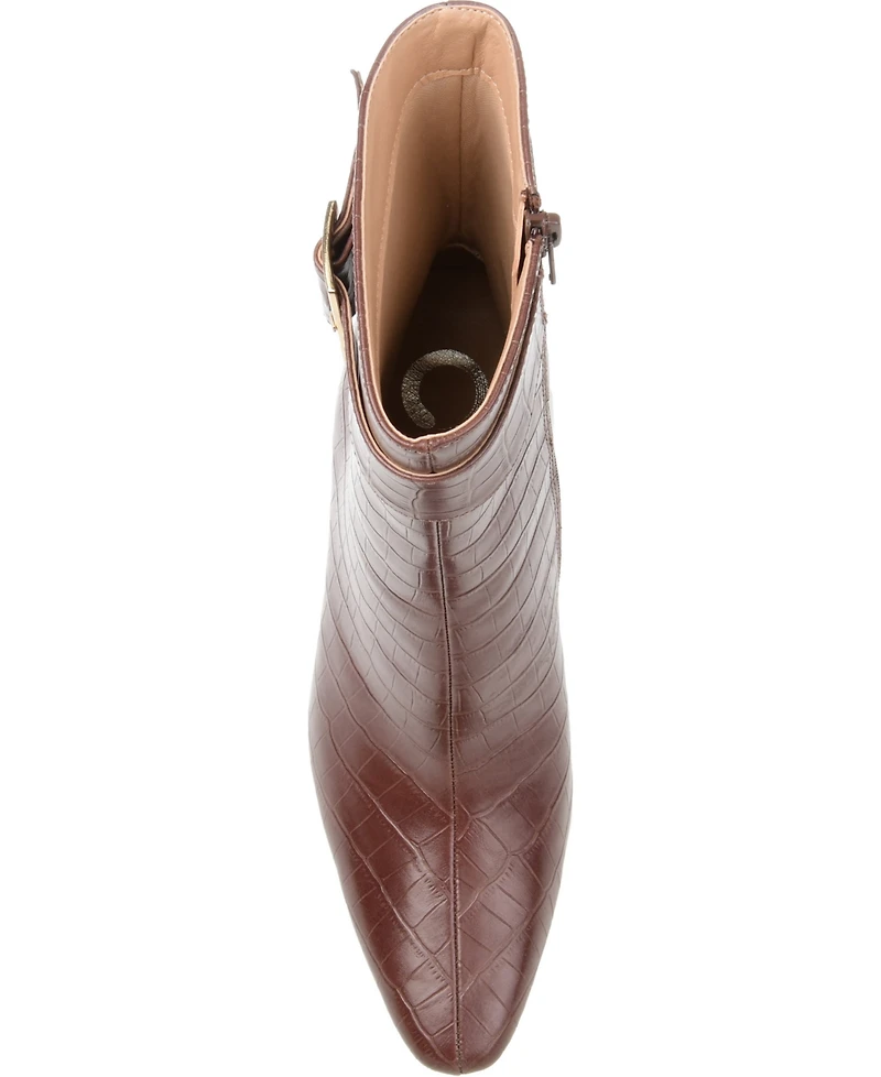 Journee Collection Women's Elanie Croc Booties