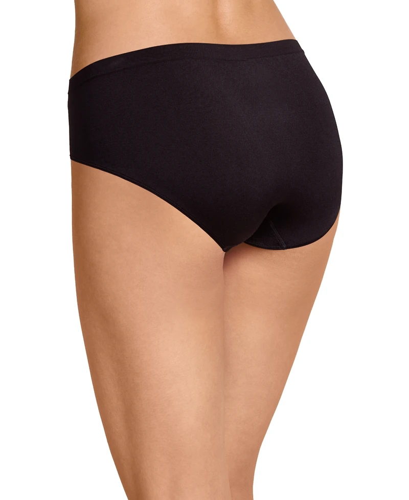 Jockey Smooth and Shine Seamfree Heathered Hipster Underwear 2187, available in extended sizes
