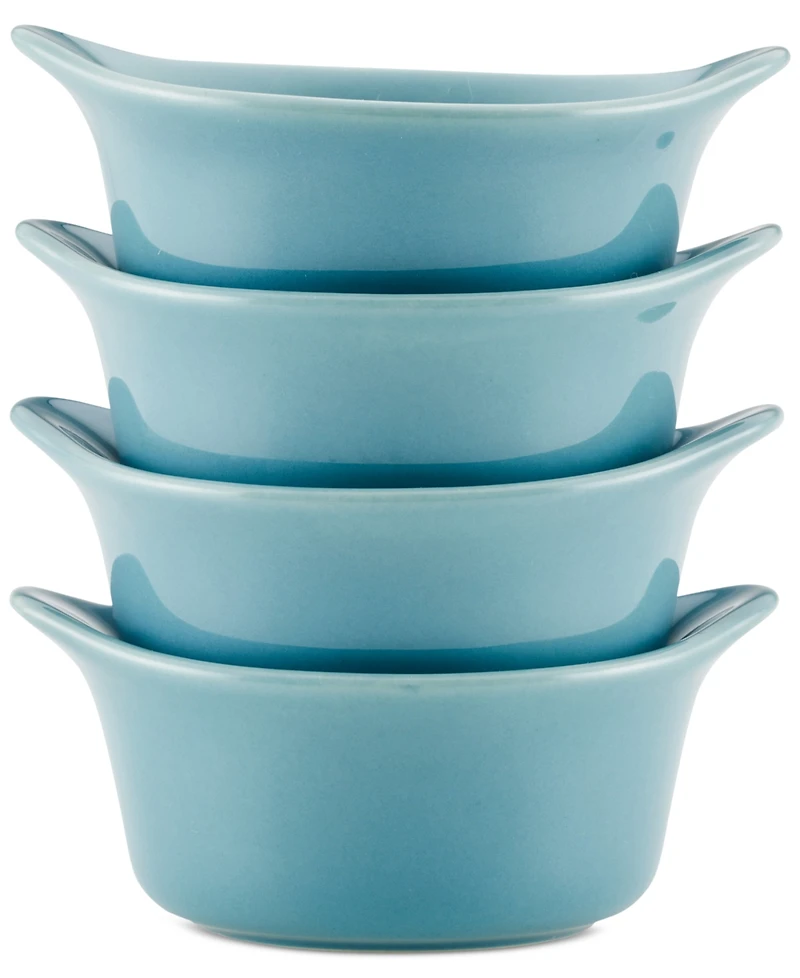 Rachael Ray Ceramics Round Ramekin Dipper Cups, Set of 4
