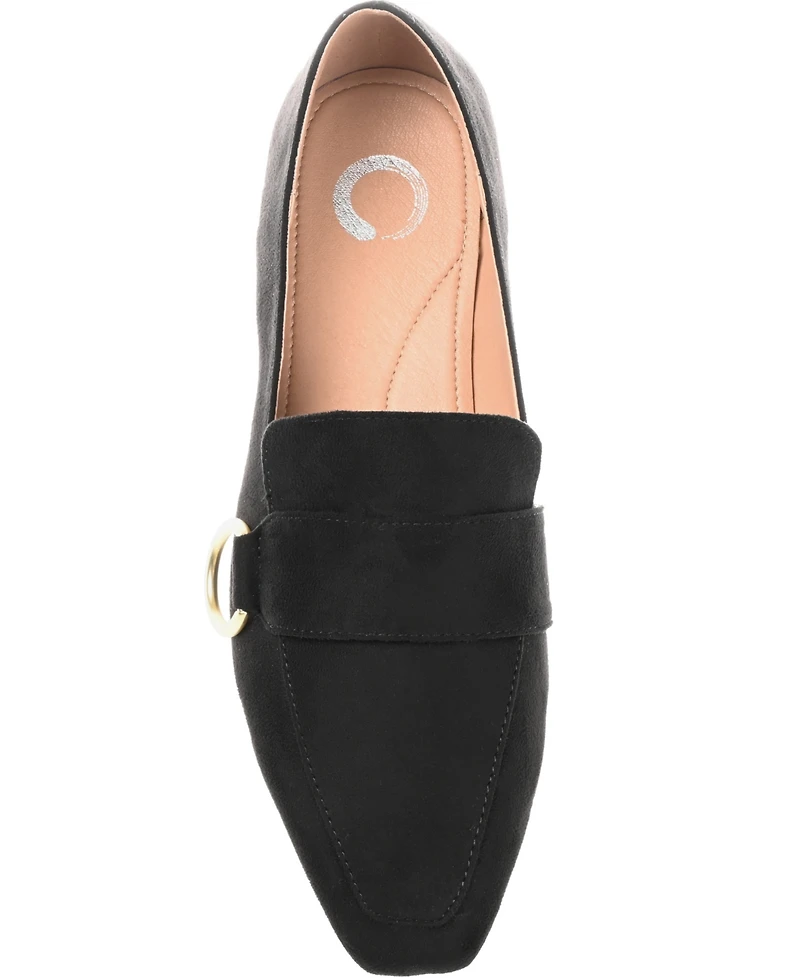 Journee Collection Women's Benntly Square Toe Slip On Loafers