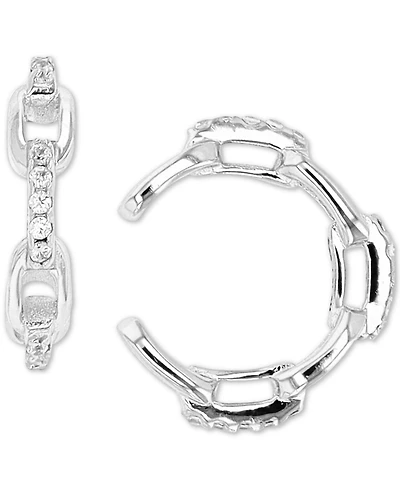 Cubic Zirconia Chain Link Ear Cuffs