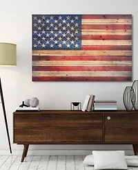Empire Art Direct 'American Dream' Arte De Legno Digital Print on Solid Wood Wall Art - 45" x 30"