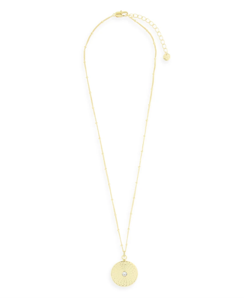 Catalina 14K Gold Plated Coin Pendant Necklace
