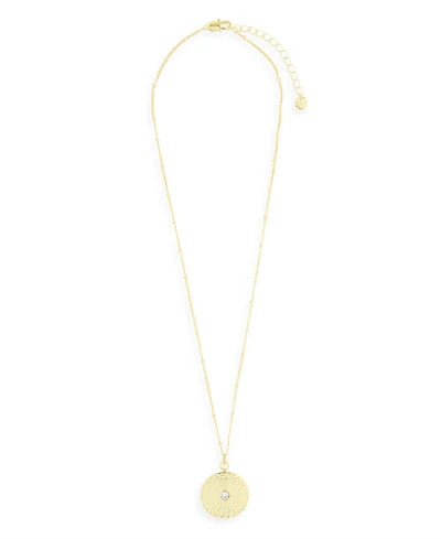 Catalina 14K Gold Plated Coin Pendant Necklace