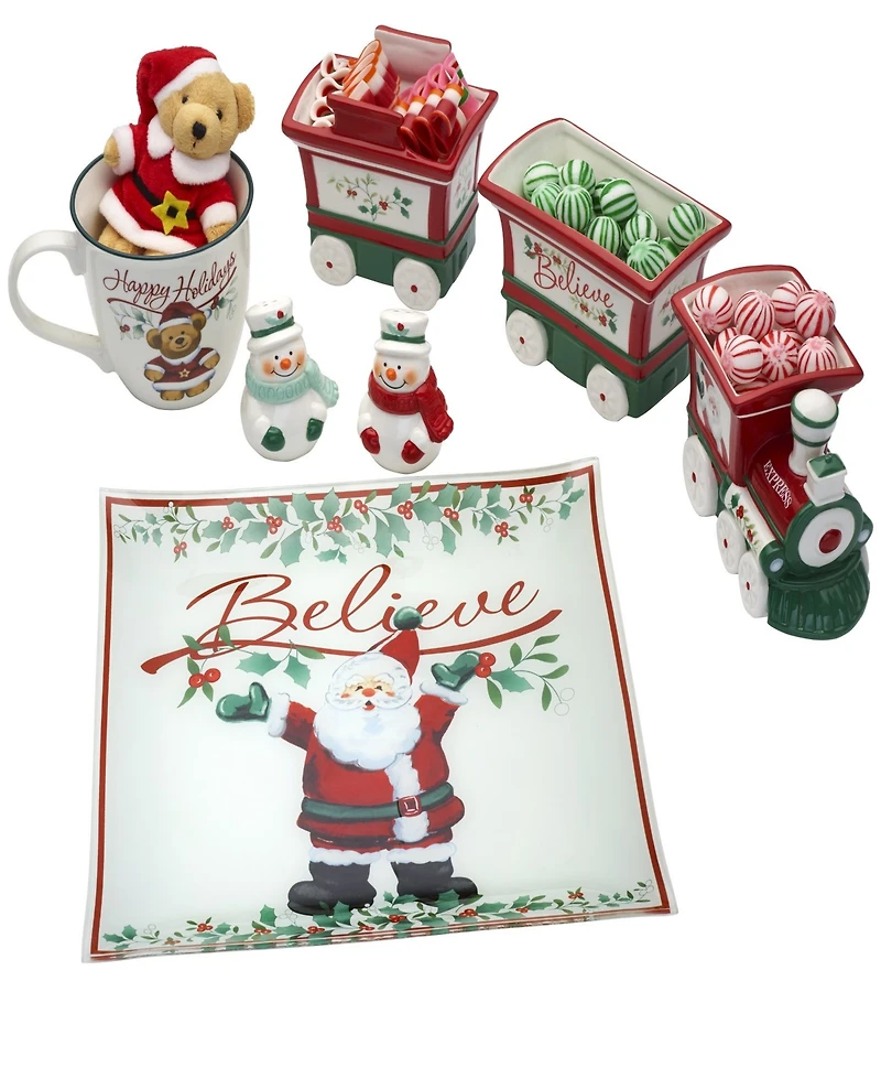 Winterberry Happy Holidays Bear & Mug Set