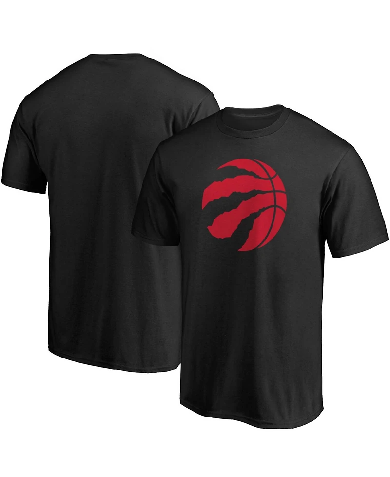 Men's Fanatics Black Toronto Raptors Primary Team Logo T-shirt