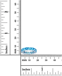 Princess Cut Cubic Zirconia Eternity Band Rhodium Plated Sterling Silver