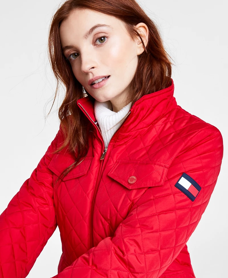 Tommy Hilfiger Women's Quilted Zip-Up Jacket