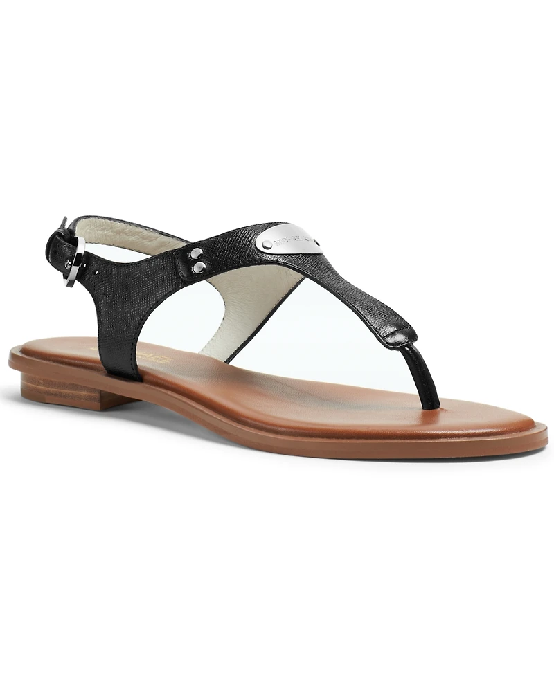 Michael Michael Kors Women's Mk Plate Flat Thong Sandals