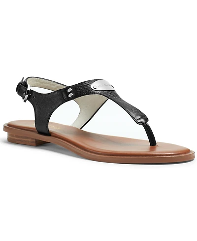 Michael Michael Kors Women's Mk Plate Flat Thong Sandals