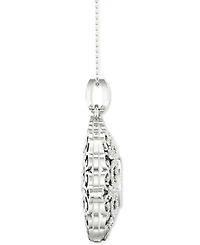 Twinkling Diamond Star Diamond Filigree 18" Pendant Necklace (1/3 ct. t.w.) in 10k White Gold