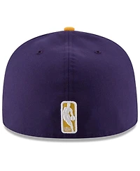 New Era Men's Los Angeles Lakers Official Team Color 2Tone 59FIFTY Fitted Cap