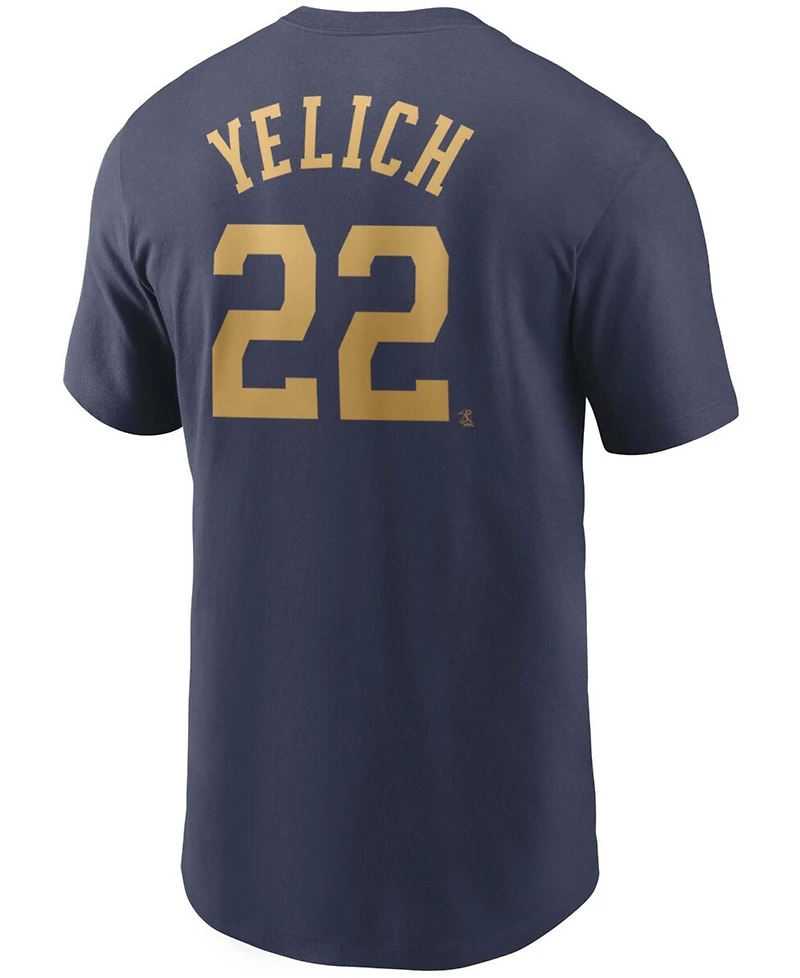 Nike Men's Milwaukee Brewers Name & Number T-Shirt - Christian Yelich