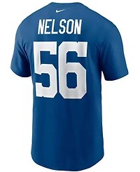 Men's Quenton Nelson Royal Indianapolis Colts Name and Number T-shirt