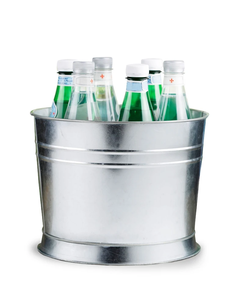 Style Setter Oak Grove 2.5 Gallon Dispenser with Glass Lid and Galvanized Base
