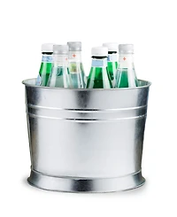 Style Setter Oak Grove 2.5 Gallon Dispenser with Glass Lid and Galvanized Base