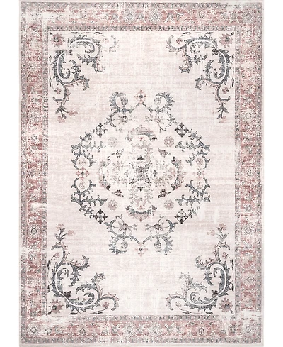 nuLoom Aurora HJAU14A Machine-Washable 5' x 8' Area Rug