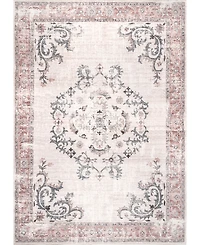 nuLoom Aurora HJAU14A Machine-Washable 5' x 8' Area Rug