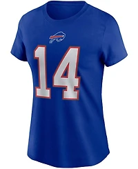 Women's Stefon Diggs Royal Buffalo Bills Name Number T-shirt