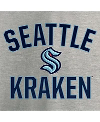 Men's Heather Gray Seattle Kraken Victory Arch Long Sleeve T-shirt