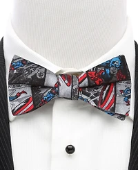 Marvel Men's Captain America Comic Bow Tie