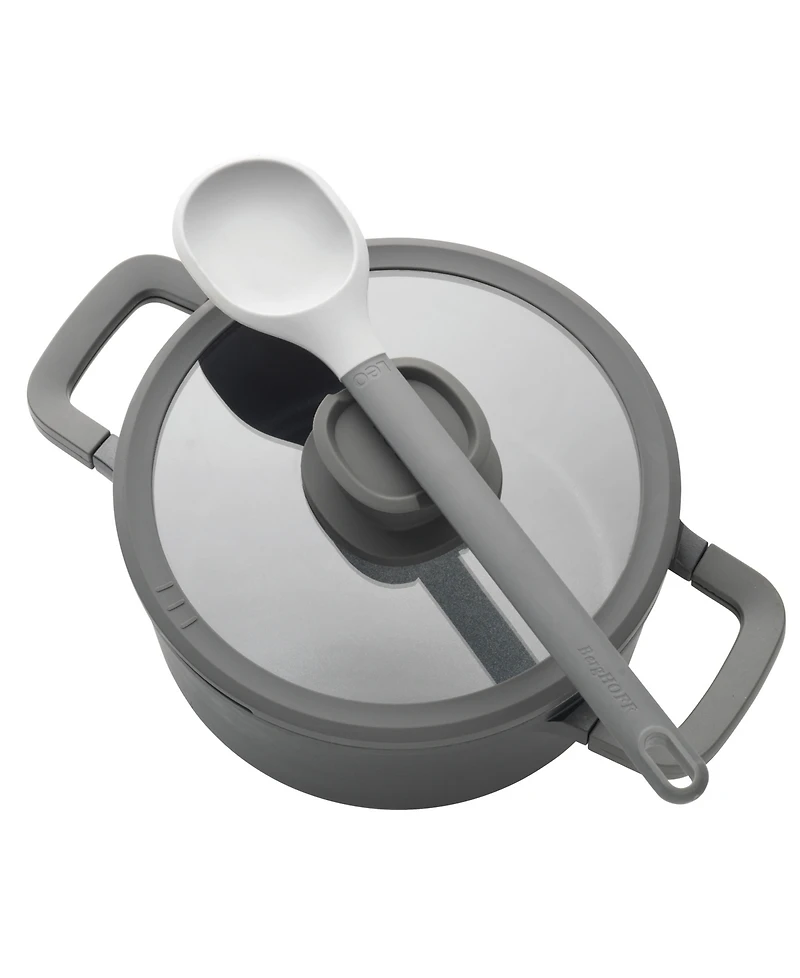 BergHOFF Leo Stone+ Nonstick Ceramic 11" Saute Pan with Lid 2-handle Recycled, 5qt