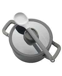 BergHOFF Leo Stone+ Nonstick Ceramic 11" Saute Pan with Lid 2-handle Recycled, 5qt