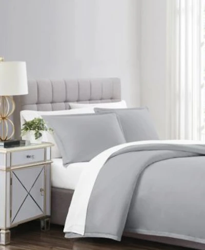 Charisma Solid 310 Thread Count Cotton Sateen Duvet Cover Set