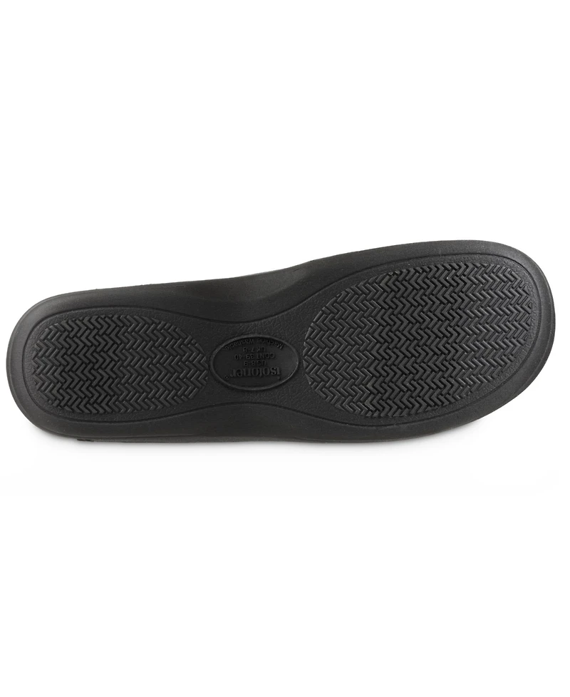 Isotoner Men's Herringbone Logan Hoodback Slipper