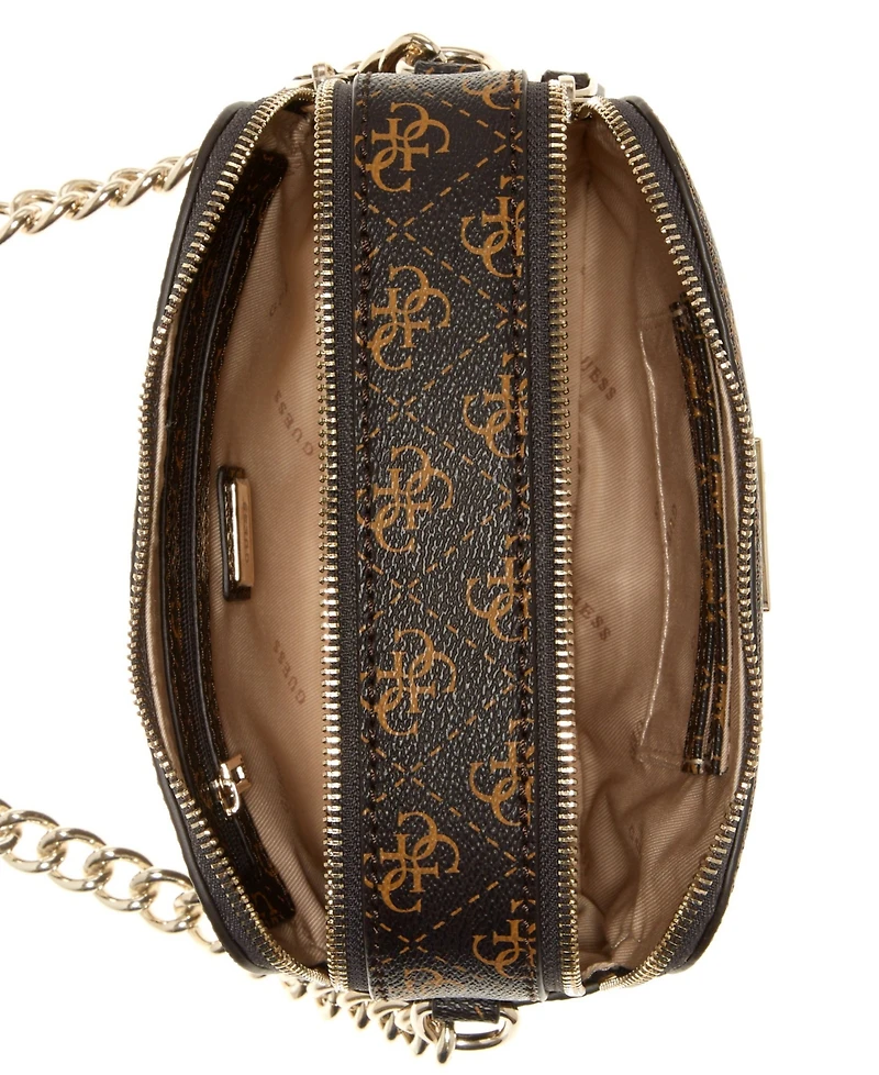 Guess Noelle Small Double Compartment Chain Camera Crossbody