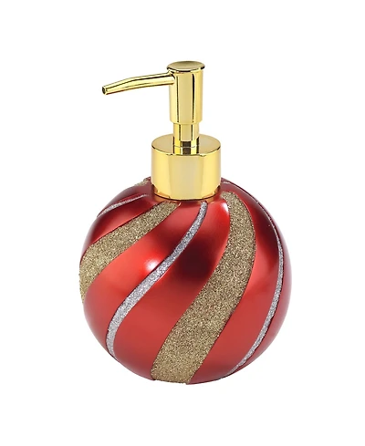 Avanti Red Ornament Holiday Resin Soap/Lotion Dispenser