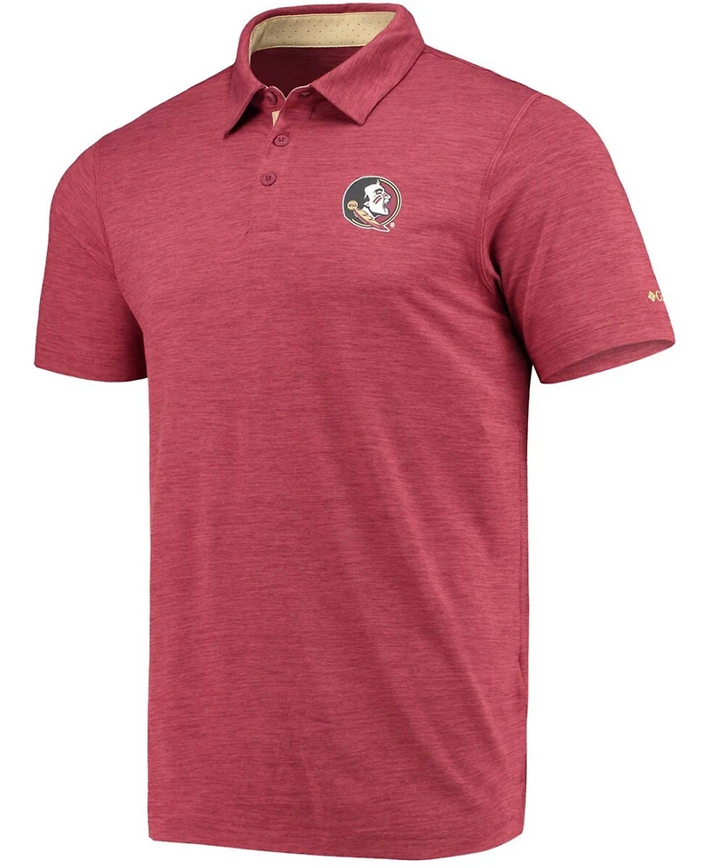 Men's Garnet Florida State Seminoles Tech Trail Space Dye Omni-Shade Polo