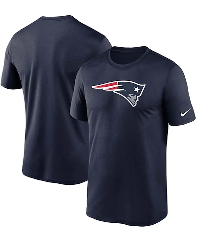 Men's Big and Tall Navy New England Patriots Logo Essential Legend Performance T-shirt