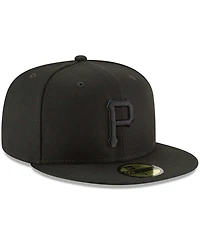 Men's Black Pittsburgh Pirates Primary Logo Basic 59FIFTY Fitted Hat