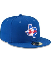 Men's Blue Texas Rangers Cooperstown Collection Wool 59FIFTY Fitted Hat