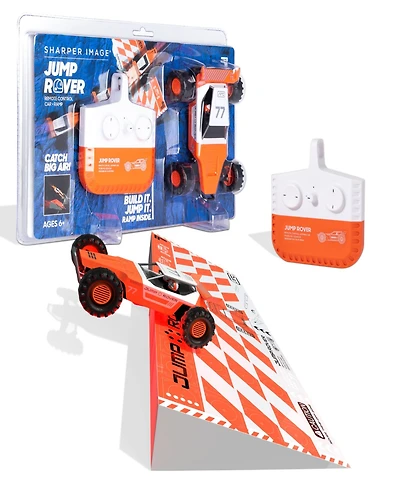 Sharper Image Remote Control Stunt Ramp Rechargeable Jump Rover Car Toy, Set of 3