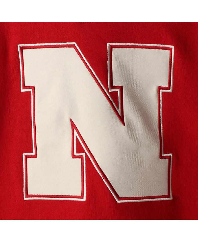 Men's Scarlet Nebraska Huskers 2.0 Lace-Up Pullover Hoodie
