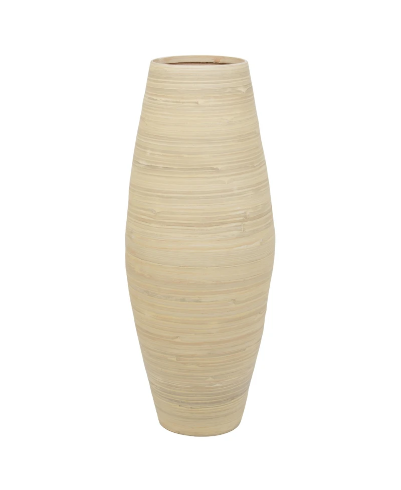 Uniquewise 27.5" Natural Bamboo Cylinder Floor Vase