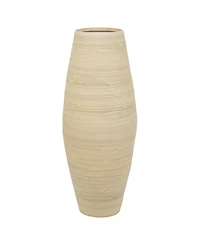Uniquewise 27.5" Natural Bamboo Cylinder Floor Vase