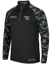 Men's Black Dayton Flyers Oht Military-Inspired Appreciation Take Flight Raglan Quarter-Zip Jacket