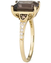 Le Vian Chocolate Quartz (3-1/10 ct. t.w.) & Diamond (1/4 ct. t.w.) Ring in 14k Gold
