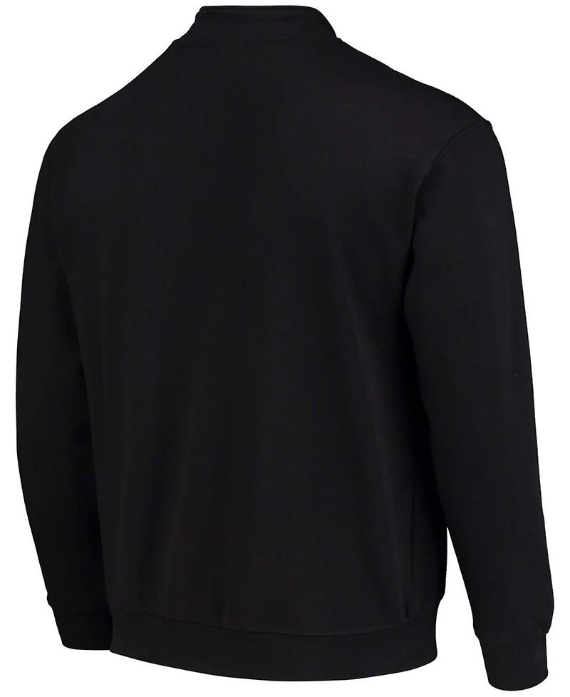 Men's Black West Virginia Mountaineers Tortugas Logo Quarter-Zip Jacket
