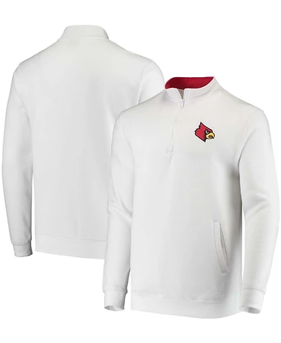Men's White Louisville Cardinals Tortugas Logo Quarter-Zip Jacket