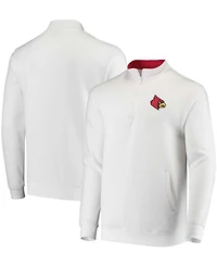 Men's White Louisville Cardinals Tortugas Logo Quarter-Zip Jacket
