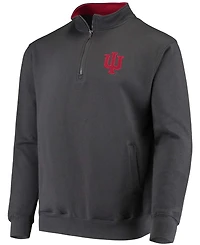 Men's Charcoal Indiana Hoosiers Tortugas Logo Quarter-Zip Pullover Jacket
