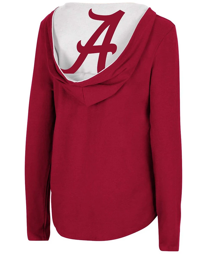 Women's Crimson Alabama Tide Catalina Hoodie Long Sleeve T-shirt