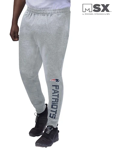 Men's Heather Gray New England Patriots Jogger Pants